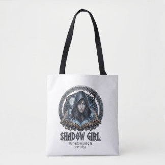 shadow girl tote bag