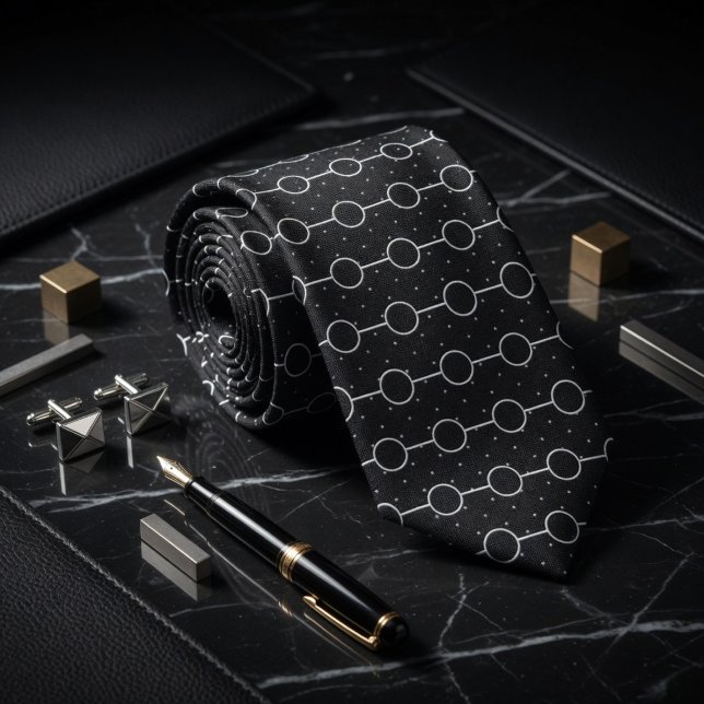 Shadow Grid Micro Polka Pattern Neck Tie (Creator Uploaded)