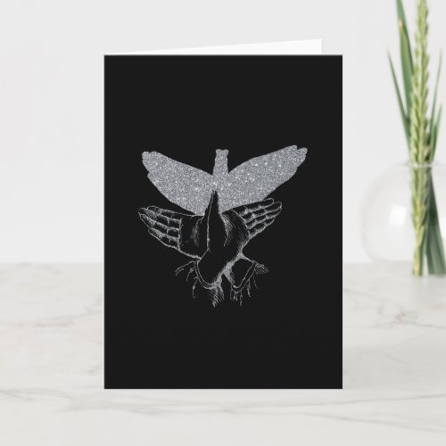 Shadow Hand Puppet Illustration Card