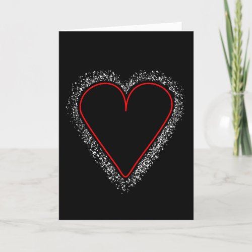Shadow Heart Valentineâs Day Card