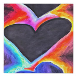 Shadow Hearts faux canvas wall art