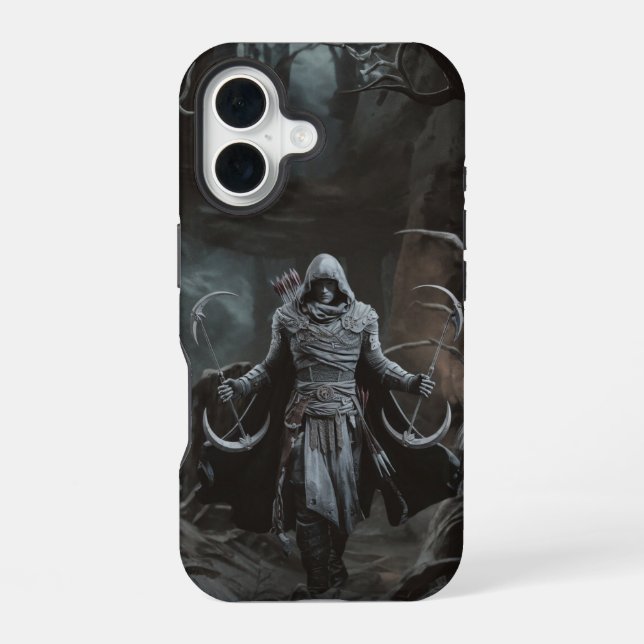 Shadow Hunt – Forest Rogue Warrior  iPhone Case (Back)