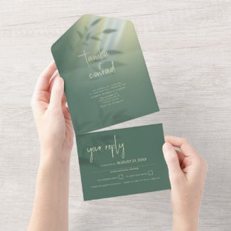 Shadow Leaf Wedding Green ID947