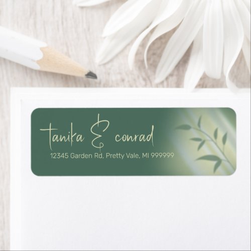 Shadow Leaf Wedding Green ID947 Label