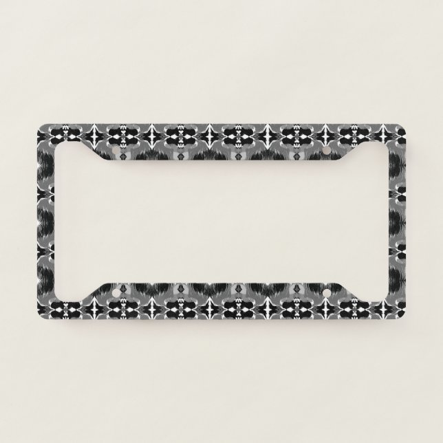 Shadow Mirror Pattern  License Plate Frame (Front)