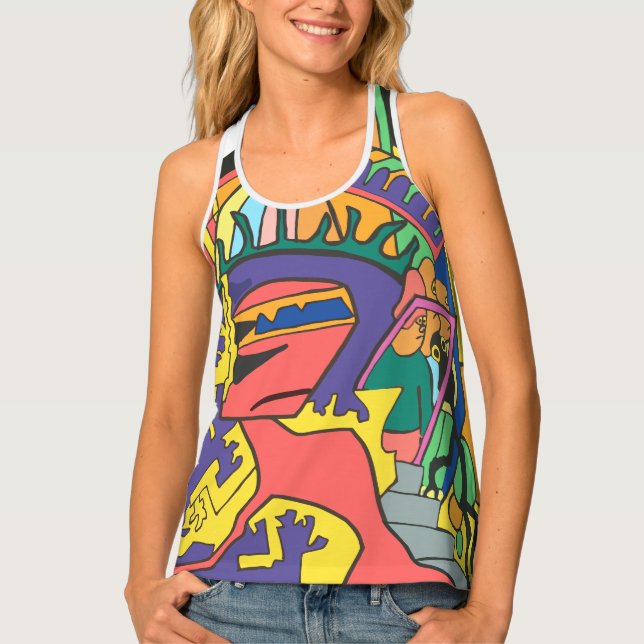 Shadow Mocked Tank Top (Front)