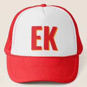 Shadow monogram Beach Bachelorette Party Favors Trucker Hat