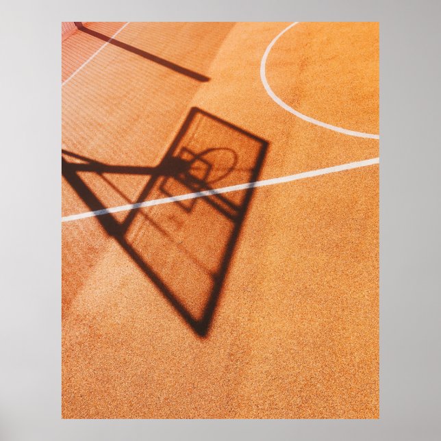 Shadow of basketball hoop poster (Front)