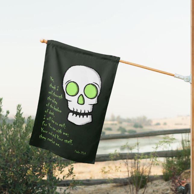 Shadow of Death -- Skull House Flag (Insitu (Back))