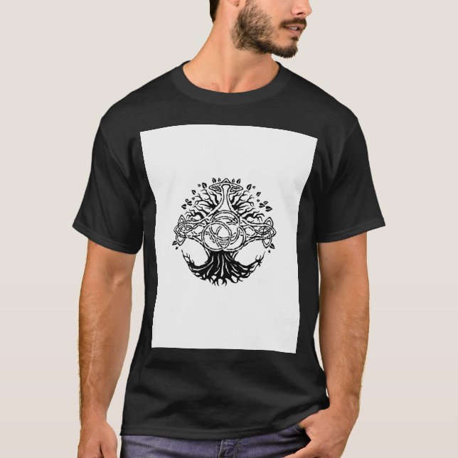 Shadow of Erdtree Elden Art design golden glowing T-Shirt (Front)