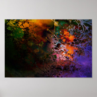 shadow of flowers poster