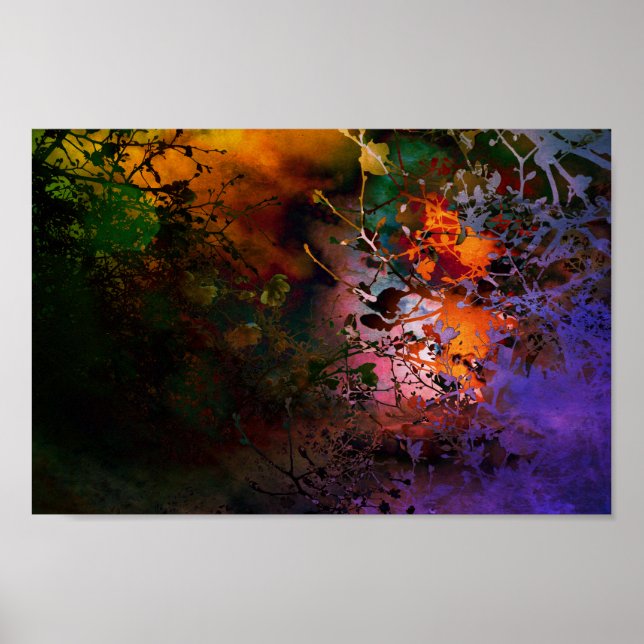 shadow of flowers poster (Front)