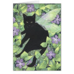 Shadow of Periwinkle - Fantasy Fairy Cat Art Card