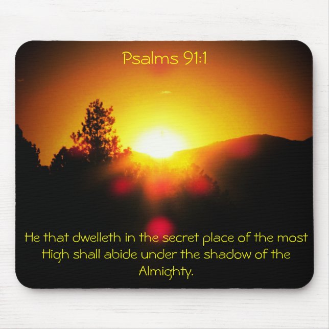 Shadow of the Almighty - Psalms 91:1 Mouse Pad (Front)