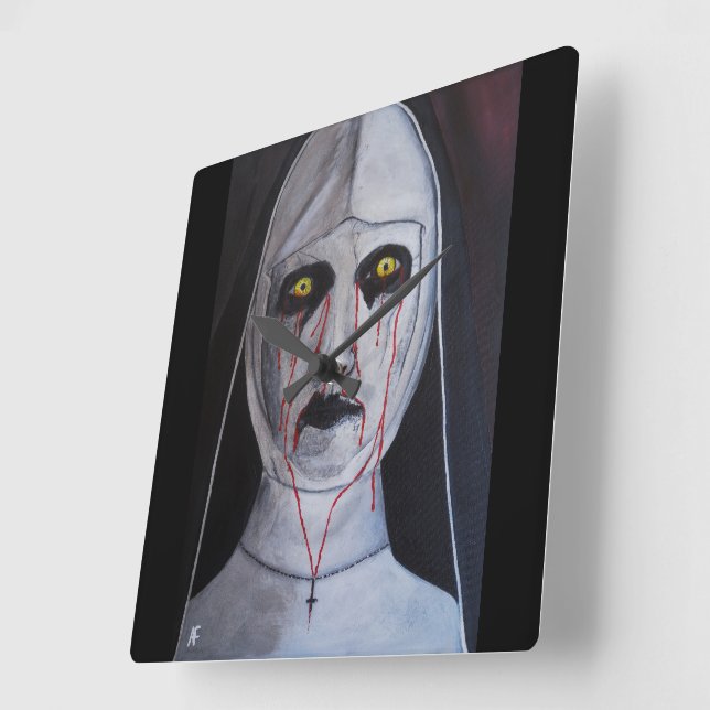 Shadow of the Light Painting by Alfred Fox Square Wall Clock (Angle)