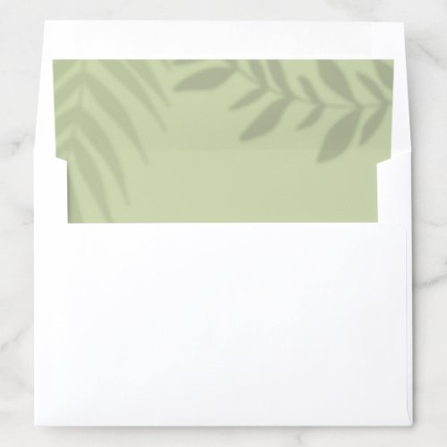 Shadow Palm Sage Envelope Liner