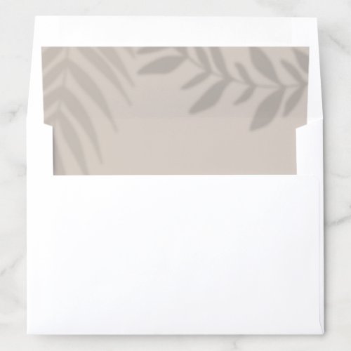 Shadow Palm Tan Envelope Liner