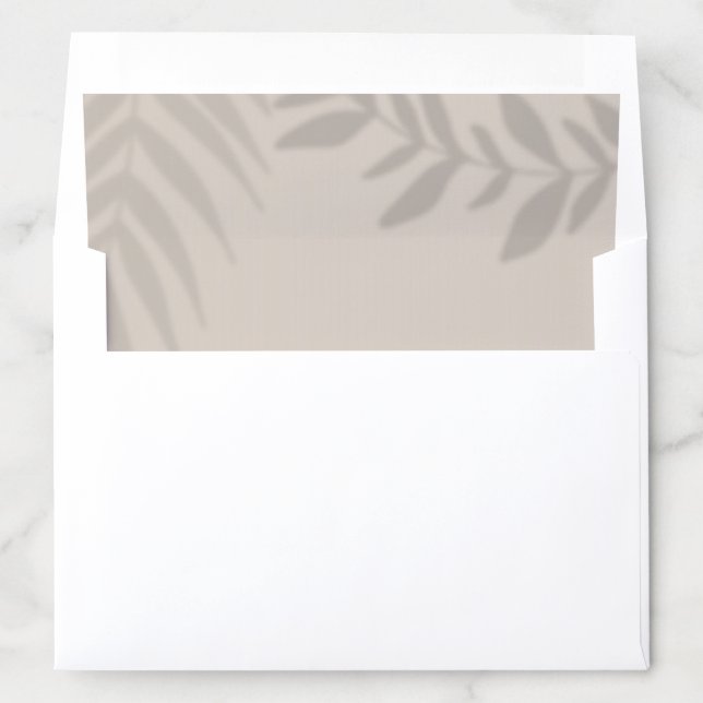 Shadow Palm Tan Envelope Liner (In Envelope)