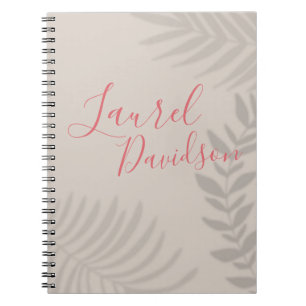 Shadow Palm Tan Notebook