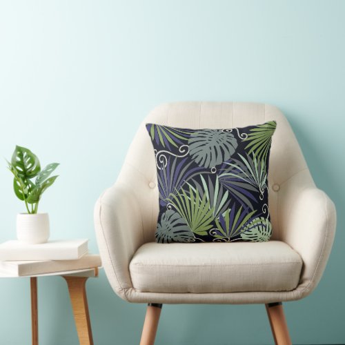 Shadow popular indoor plants illustration cushion