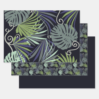 Shadow popular indoor plants illustration wrapping paper sheets