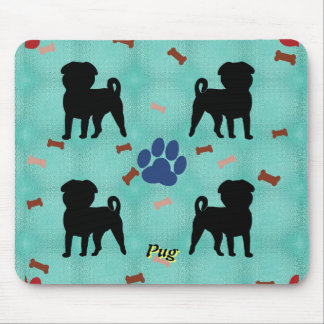 Shadow Pug Mouse Pad