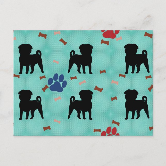 Shadow Pug Postcard (Front)