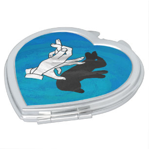 Shadow Rabbit On Blue Makeup Mirror
