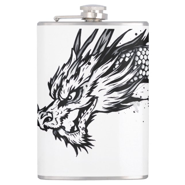 Shadow Scale Dragon Flask (Front)