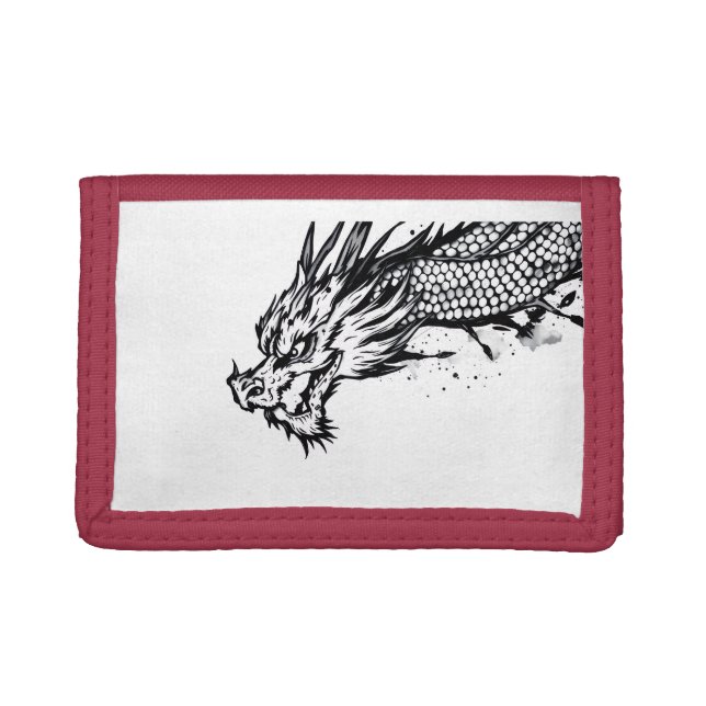 Shadow Scale Dragon Tri-fold Wallet (Front)