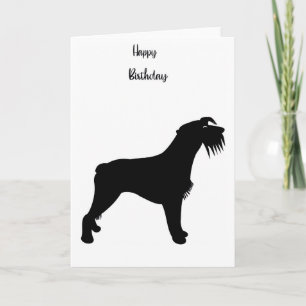 Shadow Schnauzer Birthday Card