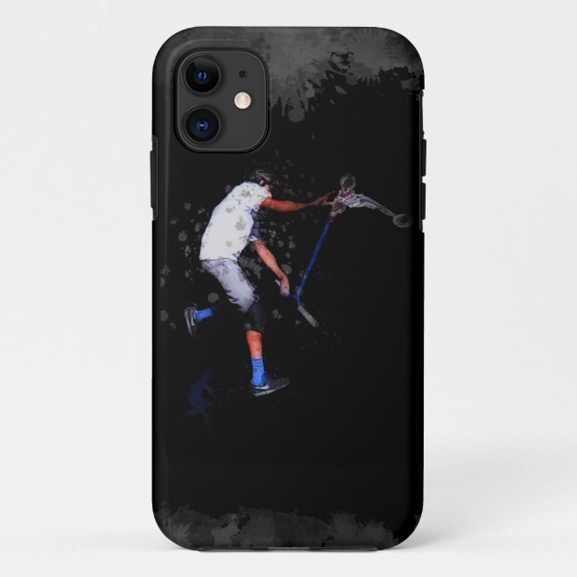 Shadow Scooting Trick Scooter Art Case-Mate iPhone Case (Back)
