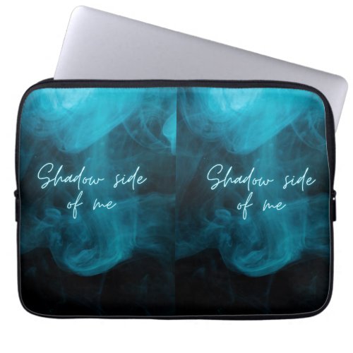 Shadow side of me laptop sleeve