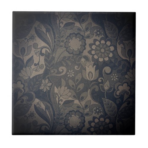 Shadow Smokey Charcoal Gray Tan Dark  Ceramic Til Ceramic Tile
