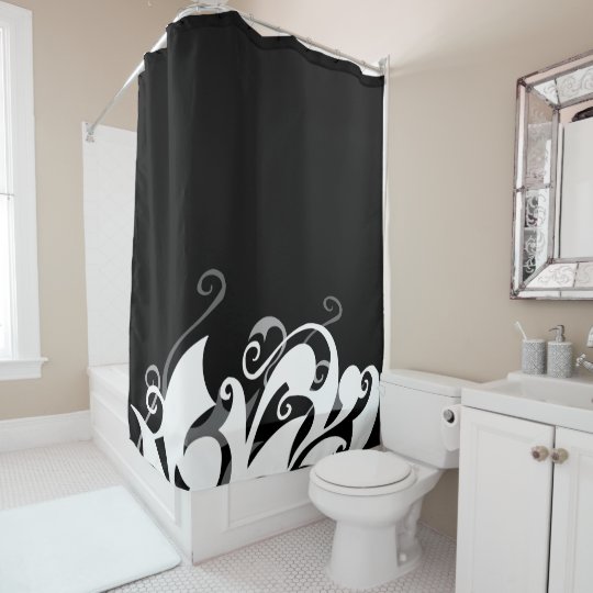 Shadow Swirl Shower Curtain | Zazzle.com