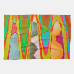 Shadow Talk - Acrylic Oriental Color Art Kitchen Towel