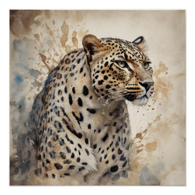 Shadow the Leopard Art Poster (Front)