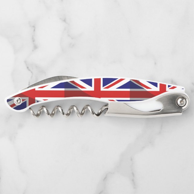 Shadow Union Jack Flag Waiter's Corkscrew (Back)