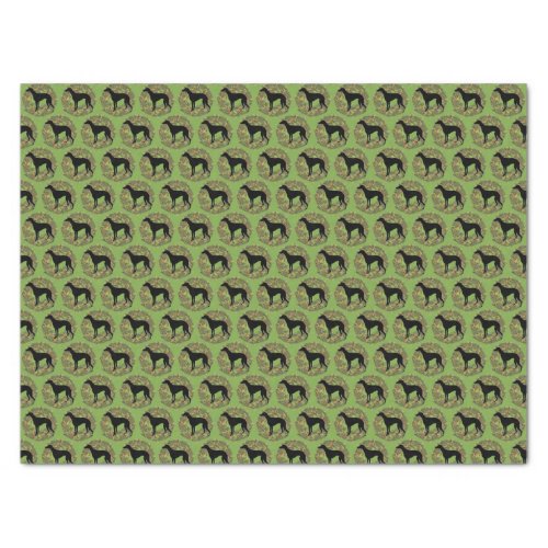 Shadow Whippet Wreath Tissue Paper