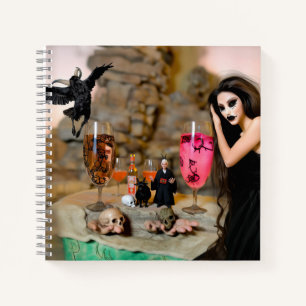 Shadow Work Occult Dark Witchy Recovery AI Art Notebook