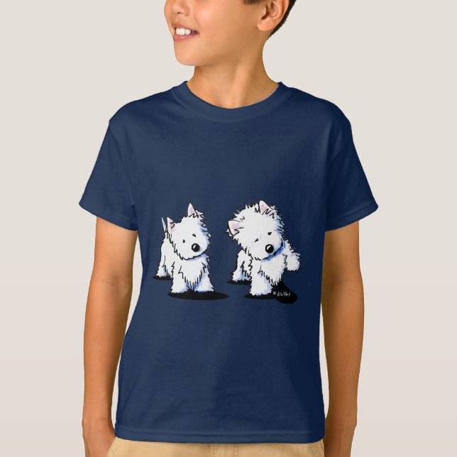 Shadowboxing Westies T-Shirt (Front)