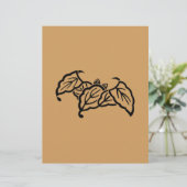 Shadowed bat-shaped oak leaves (Standing Front)