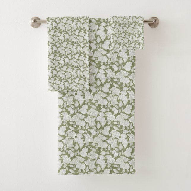 Shadowed Berry Leaf Towel Collection (Insitu)