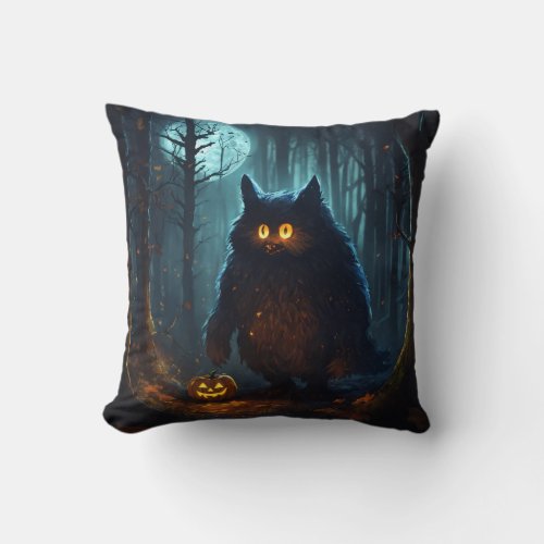 Shadowed Realms Apparel Unleash the Darkness  Throw Pillow