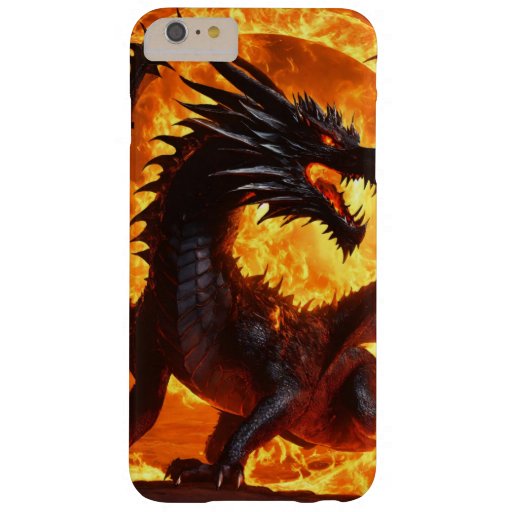 Shadowfire Guardian: Black Dragon Tee Barely There iPhone 6 Plus Case
