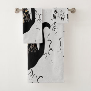 Shadowing Moon Bath Towel Set