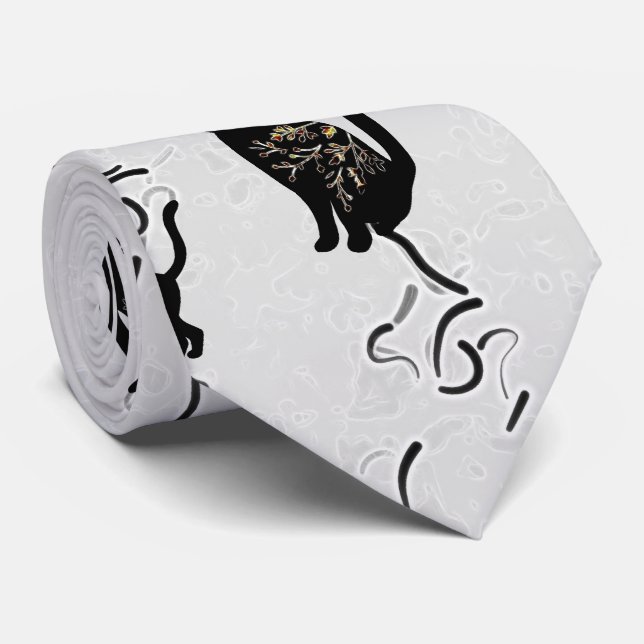 Shadowing Moon Neck Tie (Rolled)