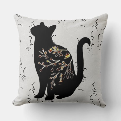 Shadowing Moon Throw Pillow