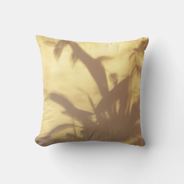 Shadows Asiatic Motif Throw Pillow (Front)