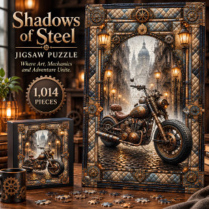 Shadows of Steel Motorcycle 1,014 Piece Puzzle
